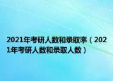 2021年考研人数和录取率（2021年考研人数和录取人数）