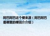 阿巴阿巴这个梗来源（阿巴阿巴是哪里的梗简介介绍）