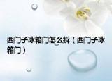 西门子冰箱门怎么拆（西门子冰箱门）