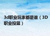 3d职业玩家都是谁（3D职业投篮）