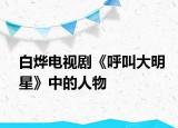 白烨电视剧《呼叫大明星》中的人物