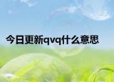 今日更新qvq什么意思