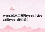 vivoz3充电口是否typec（vivoz3是type-c接口吗）