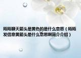 陌陌聊天箭头是黄色的是什么意思（陌陌发信息黄箭头是什么意思啊简介介绍）