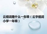 云组词是什么一年级（云字组词小学一年级）