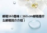 邮箱163是啥（163.cm邮箱是什么邮箱简介介绍）