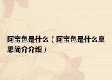 阿宝色是什么（阿宝色是什么意思简介介绍）