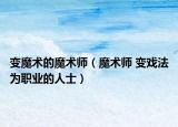 变魔术的魔术师（魔术师 变戏法为职业的人士）