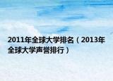 2011年全球大学排名（2013年全球大学声誉排行）
