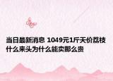 当日最新消息 1049元1斤天价荔枝什么来头为什么能卖那么贵