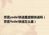 京喜yodel快递是虚假快递吗（京喜Yodel快递怎么查）