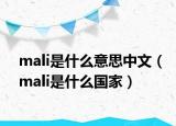 mali是什么意思中文（mali是什么国家）