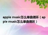apple music怎么单曲循环（apple music怎么单曲循环）