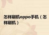 怎样刷机oppo手机（怎样刷机）