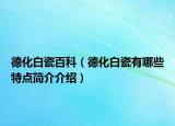 德化白瓷百科（德化白瓷有哪些特点简介介绍）