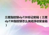 三星指纹锁dp728忘记密码（三星dp738指纹锁怎么关闭浮动安全码）