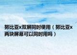 努比亚x双屏同时使用（努比亚x两块屏幕可以同时用吗）
