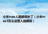 小米max人脸解锁补丁（小米max3怎么设置人脸解锁）
