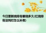 今日更新烧排骨要烧多久(红烧排骨没炖烂怎么补救)