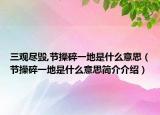 三观尽毁,节操碎一地是什么意思（节操碎一地是什么意思简介介绍）