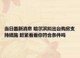当日最新消息 哈尔滨拟出台购房支持措施 赶紧看看你符合条件吗