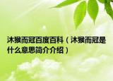 沐猴而冠百度百科（沐猴而冠是什么意思简介介绍）