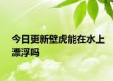 今日更新壁虎能在水上漂浮吗
