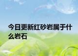 今日更新红砂岩属于什么岩石