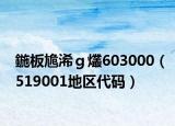 鍦板尯浠ｇ爜603000（519001地区代码）