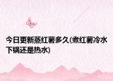 今日更新蒸红薯多久(煮红薯冷水下锅还是热水)