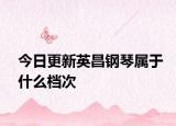 今日更新英昌钢琴属于什么档次