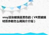 vray渲染玻璃是黑色的（VR黑玻璃材质参数怎么调简介介绍）