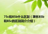 75c和85b什么区别（罩杯85b和85c的区别简介介绍）