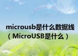 microusb是什么数据线（MicroUSB是什么）