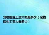 宠物医生工资大概是多少（宠物医生工资大概多少）