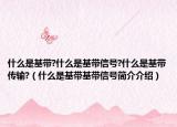 什么是基带?什么是基带信号?什么是基带传输?（什么是基带基带信号简介介绍）