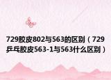 729胶皮802与563的区别（729乒乓胶皮563-1与563什么区别）