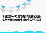 今日更新led电视与液晶电视的区别是什么 led电视与液晶电视有什么不同之处