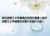 哈尔滨理工大学威海分校招生简章（哈尔滨理工大学威海分校是几本简介介绍）