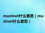 mustnot什么意思（mustnot什么意思）