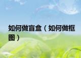 如何做盲盒（如何做框图）