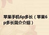 苹果手机6p多长（苹果6p多长简介介绍）