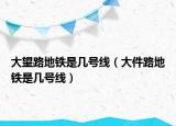 大望路地铁是几号线（大件路地铁是几号线）