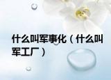 什么叫军事化（什么叫军工厂）