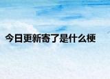 今日更新寄了是什么梗