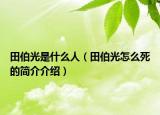 田伯光是什么人（田伯光怎么死的简介介绍）