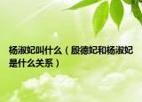 杨淑妃叫什么（殷德妃和杨淑妃是什么关系）