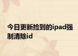今日更新捡到的ipad强制清除id