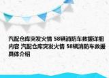 汽配仓库突发火情 58辆消防车救援详细内容 汽配仓库突发火情 58辆消防车救援具体介绍