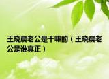 王晓晨老公是干嘛的（王晓晨老公是谁真正）